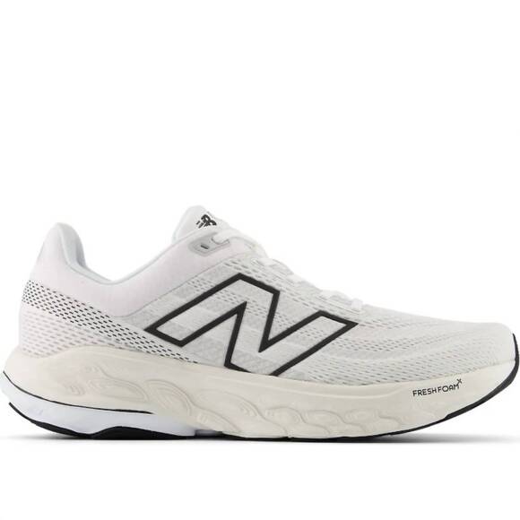 NEW NEW BALANCE men's fresh foam x 860v14 shoes in white / black / sea salt